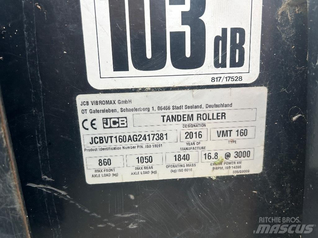 JCB VMT160-80 Tvåvalsvältar