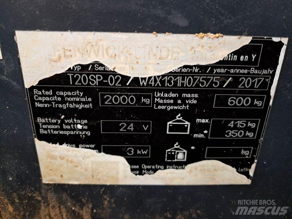 Linde T20SP-02 Låglyftare utan plattform