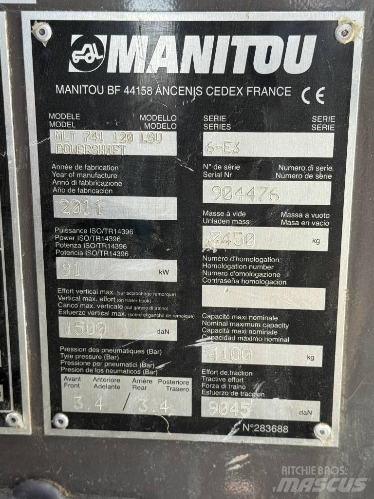 Manitou MLT 741-120 Teleskoplastare