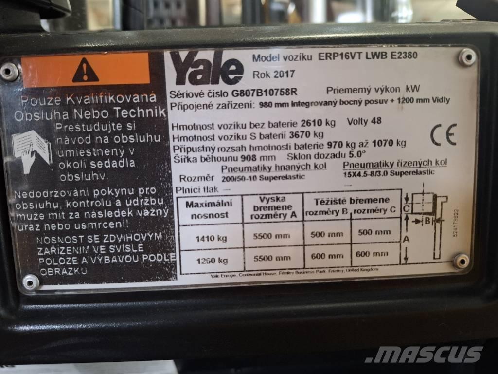 Yale ERP 16 VT Elmotviktstruckar