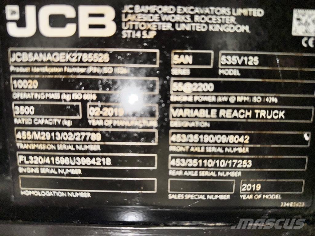 JCB 535-125 Hiviz Teleskoplastare