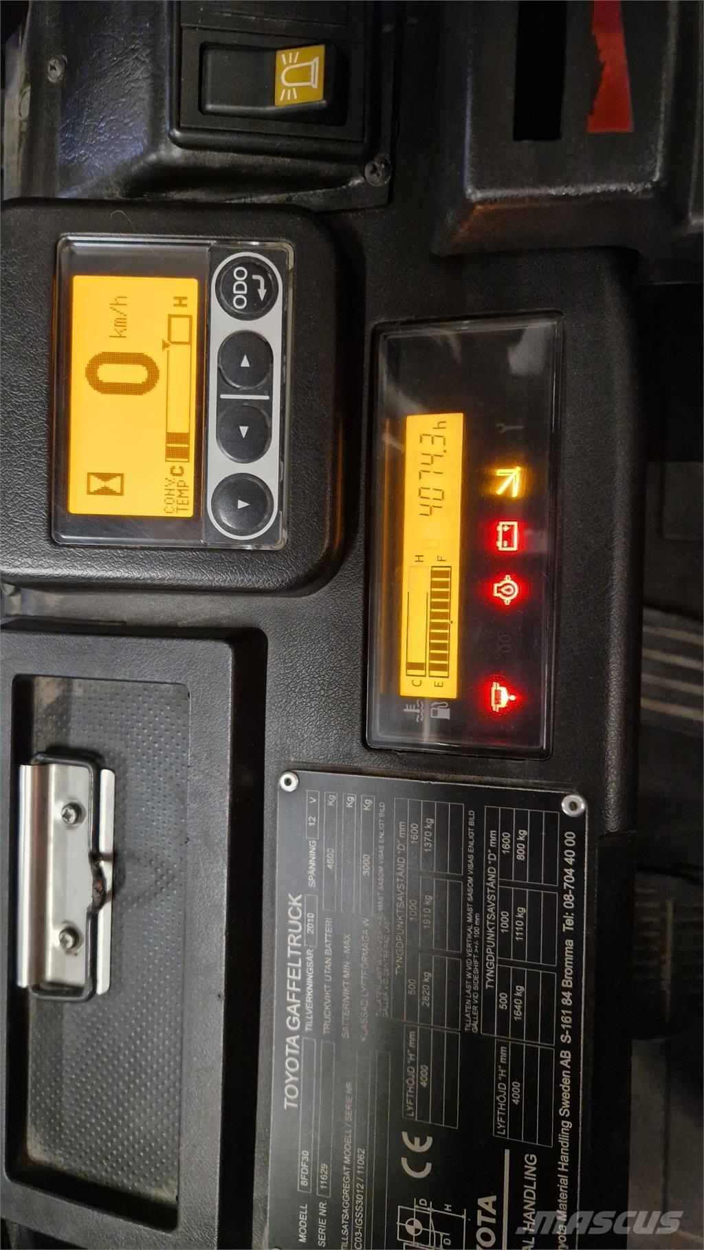 Toyota 8FDF30 Dieselmotviktstruckar