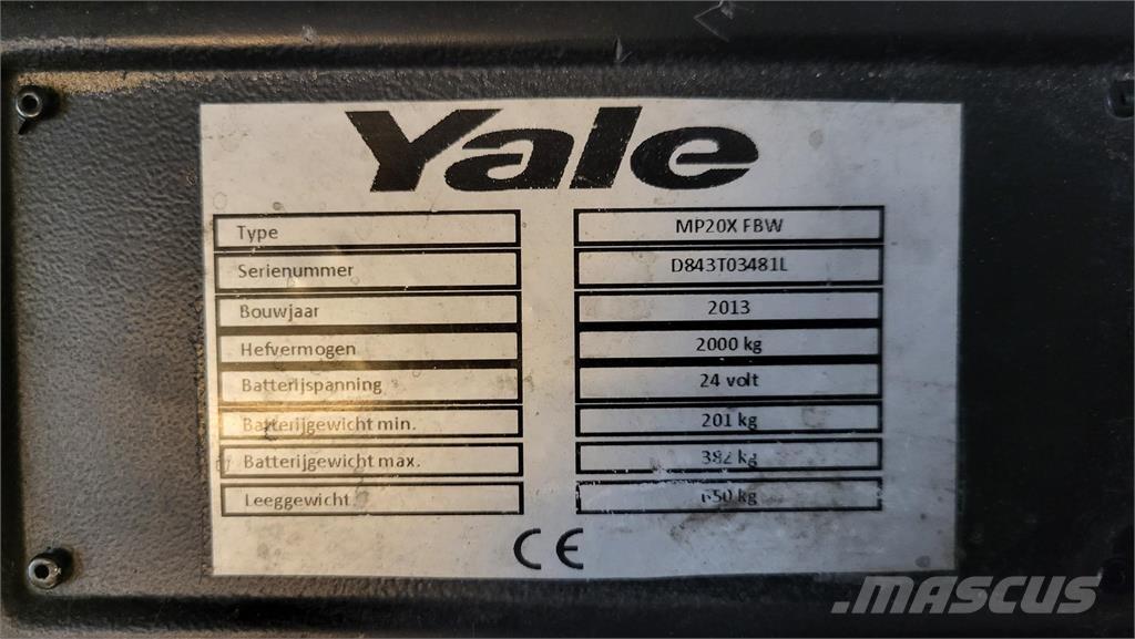 Yale MP20X 2013 Staplare-led
