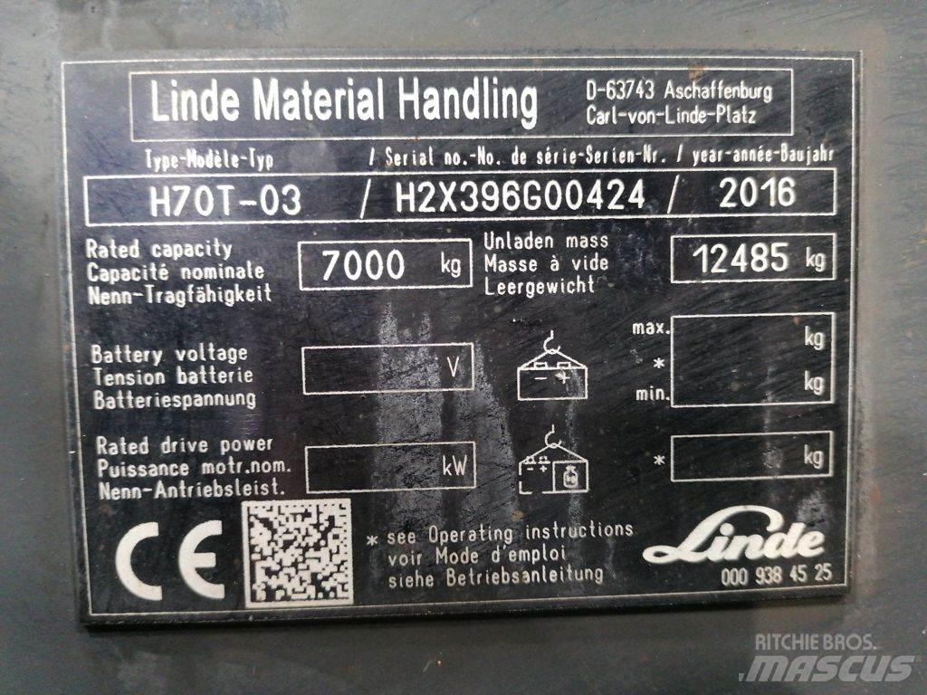 Linde H70T-01 Gasolmotviktstruckar