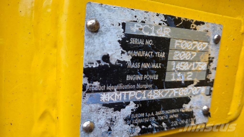 Komatsu PC 14 R Minigrävare < 7t