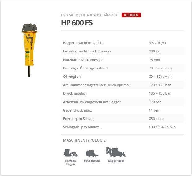Indeco HP 600 FS Hydraulhammare