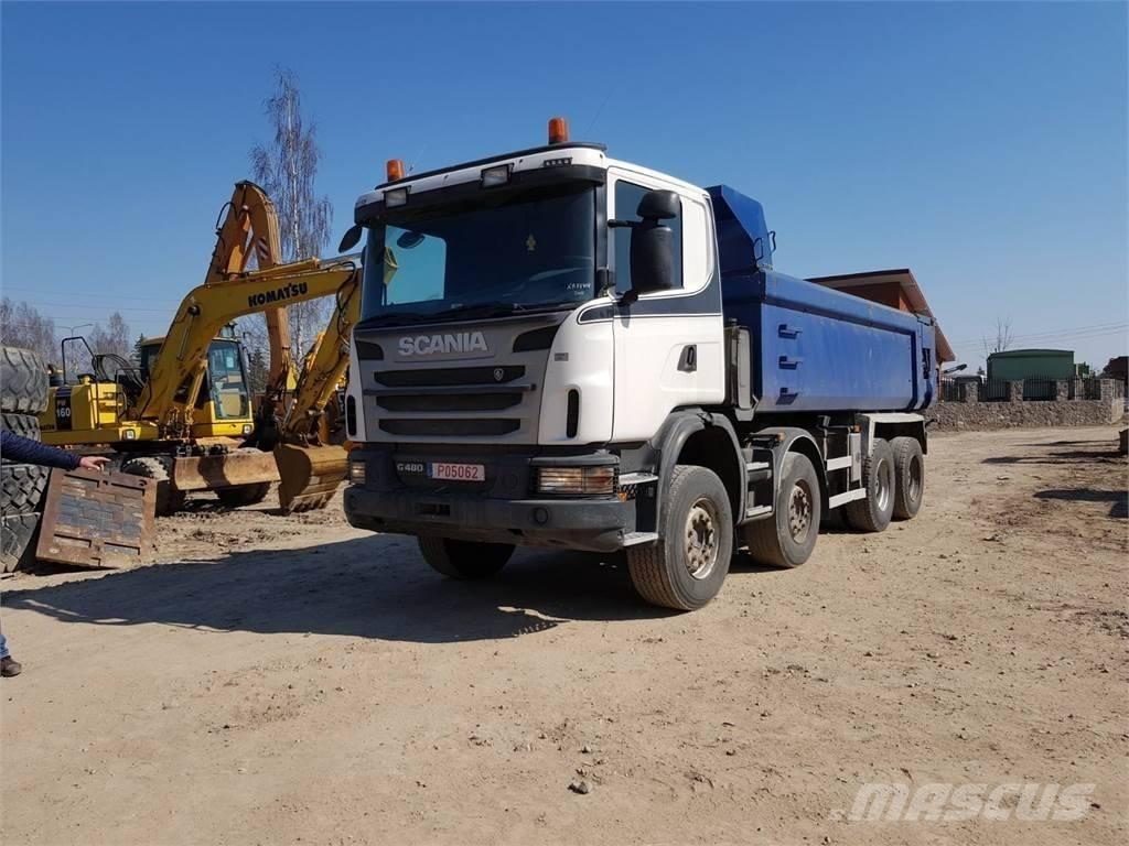 Scania G480 8x4 Liftdumperbilar