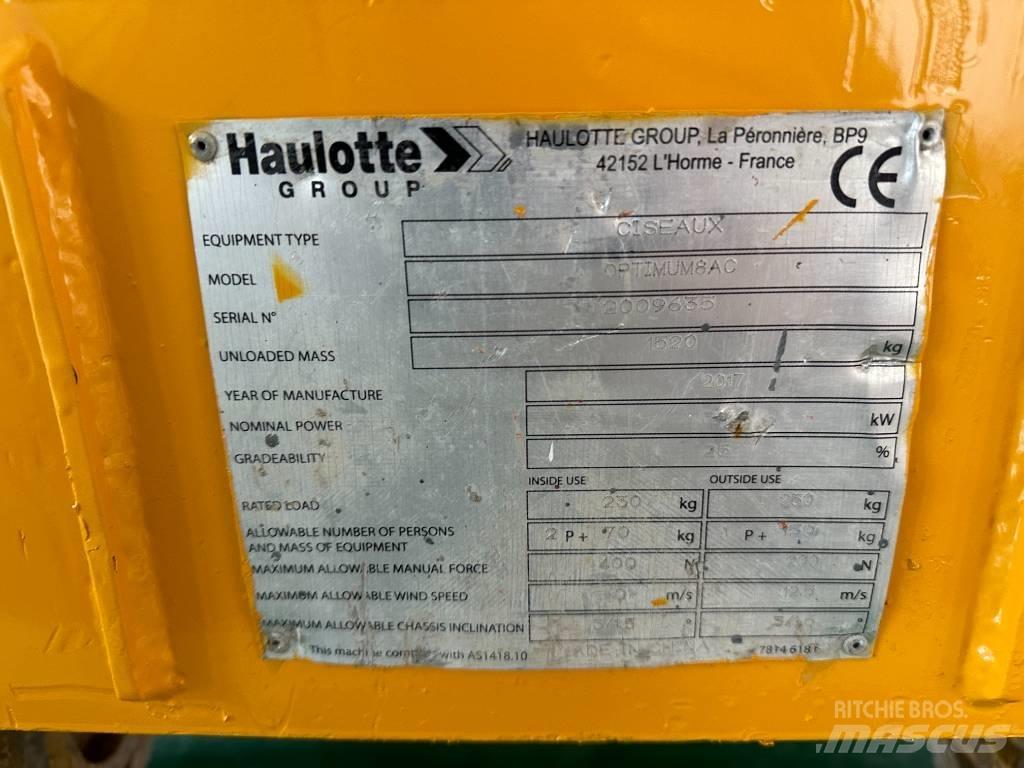 Haulotte OPTIMUM 8 Saxliftar