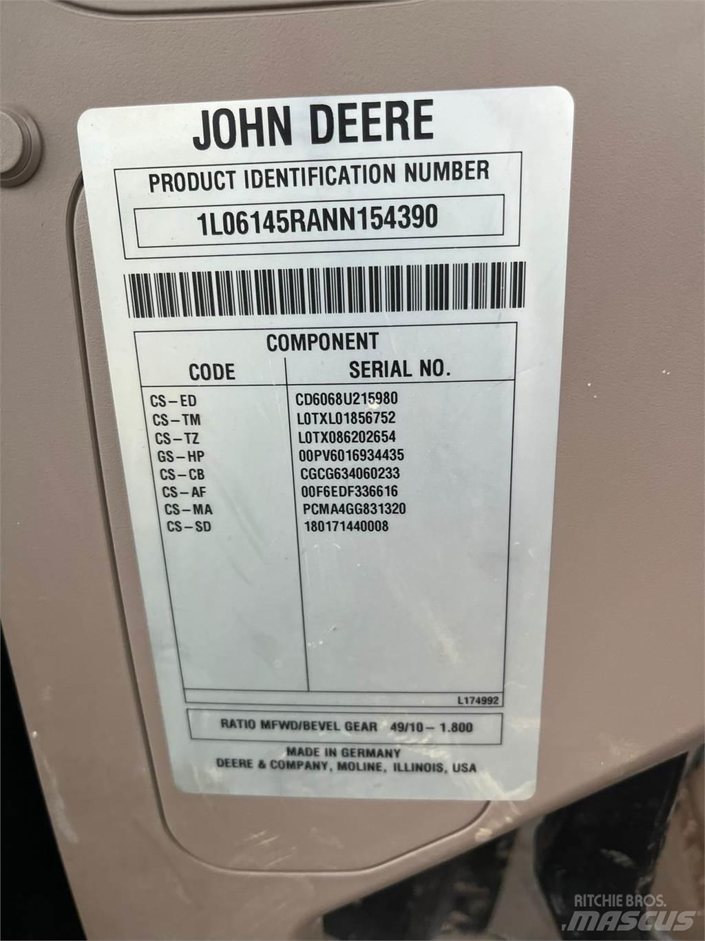 John Deere 6r145 Traktorer