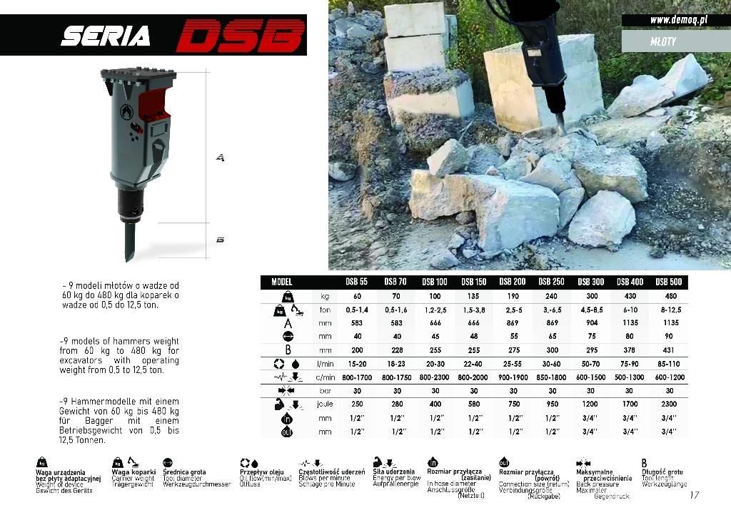  DEMOQ DSB300 Hydraulhammare