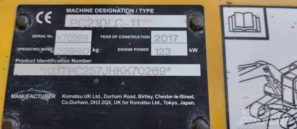 Komatsu PC210LC-11 Bandgrävare