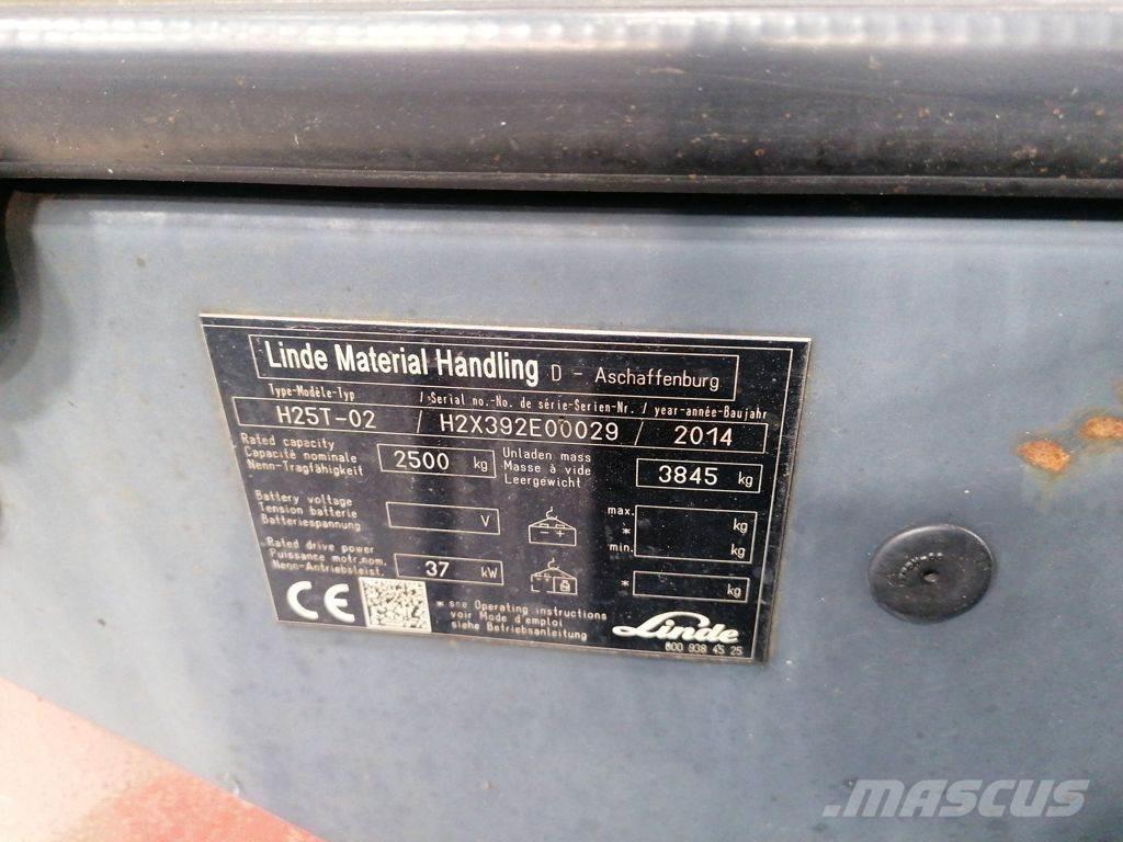 Linde H25T-02 Gasolmotviktstruckar