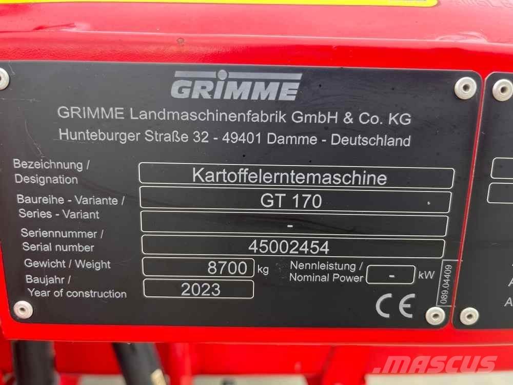 Grimme GT 170 Potatisupptagare och potatisgrävare