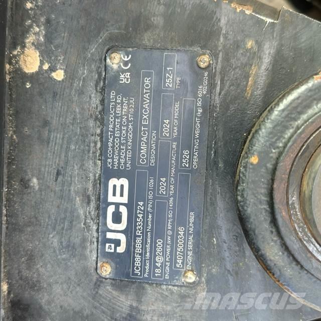 JCB 25Z-1 Minigrävare < 7t