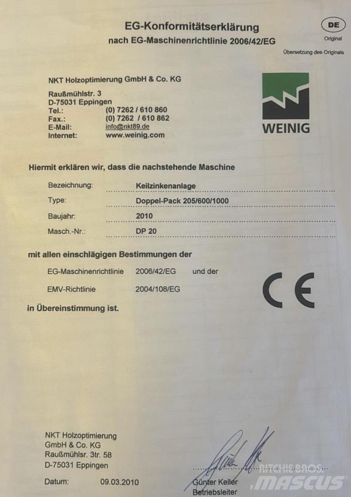  WEINIG Doppel-Pack Sågverk