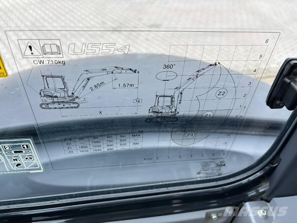 Kubota U 55-4 Minigrävare < 7t