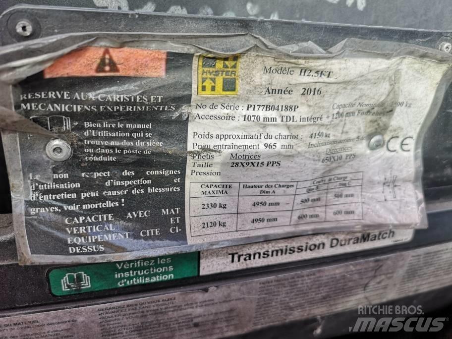 Hyster H 2.5 FT LPG Gasolmotviktstruckar