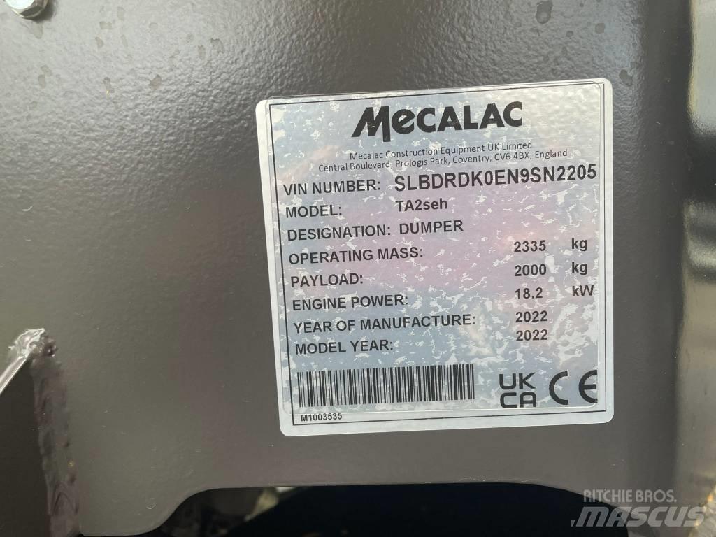 Mecalac TA2SEH Midjestyrd dumper