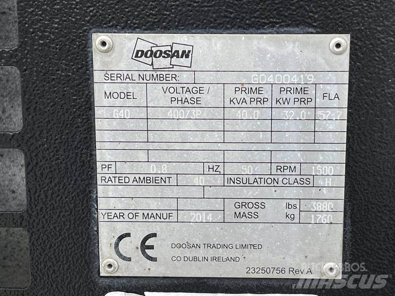 Doosan G 40 Dieselgeneratorer