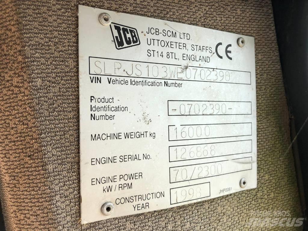 JCB JS 103 FOR PARTS Bandgrävare