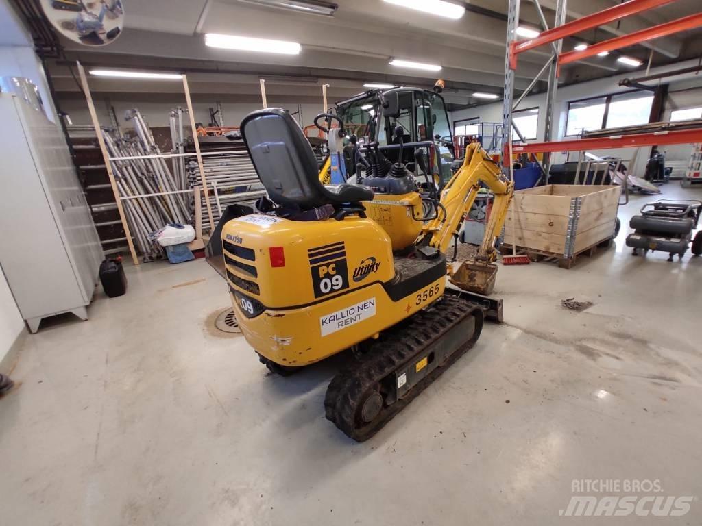 Komatsu PC 09-1 Minigrävare < 7t
