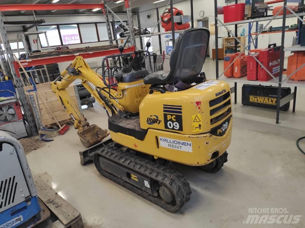 Komatsu PC 09-1 Minigrävare < 7t