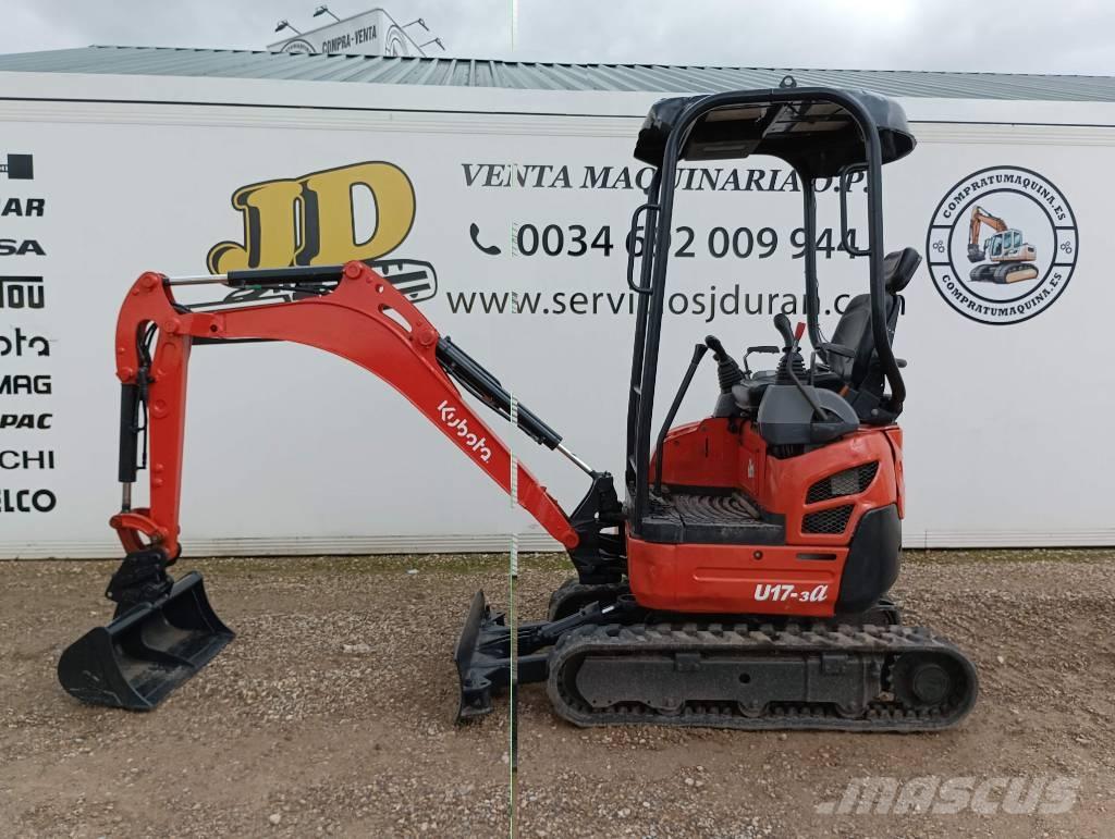 Kubota U 17-3A Minigrävare < 7t