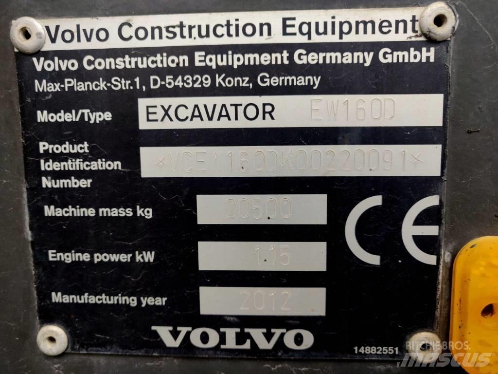 Volvo EW 160 D Hjulgrävare