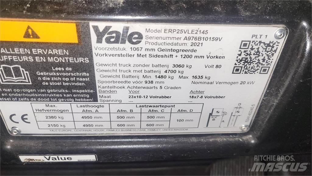 Yale ERP25VL 2021 Elmotviktstruckar
