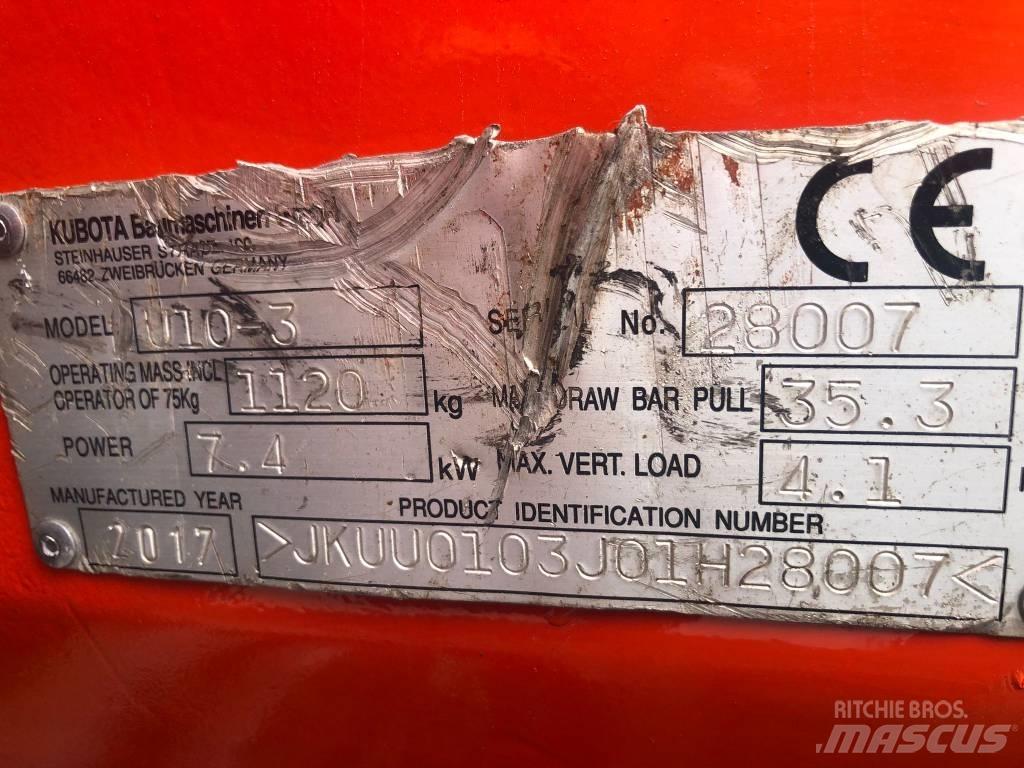 Kubota U 10-3 Minigrävare < 7t