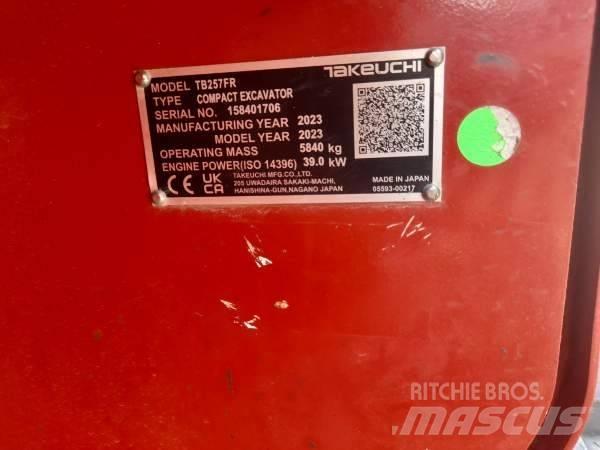 Takeuchi TB 257 FR Minigrävare < 7t