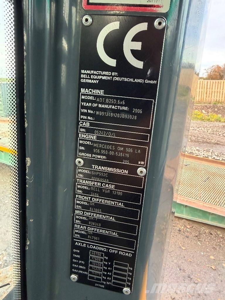 Bell B 25 D Midjestyrd dumper