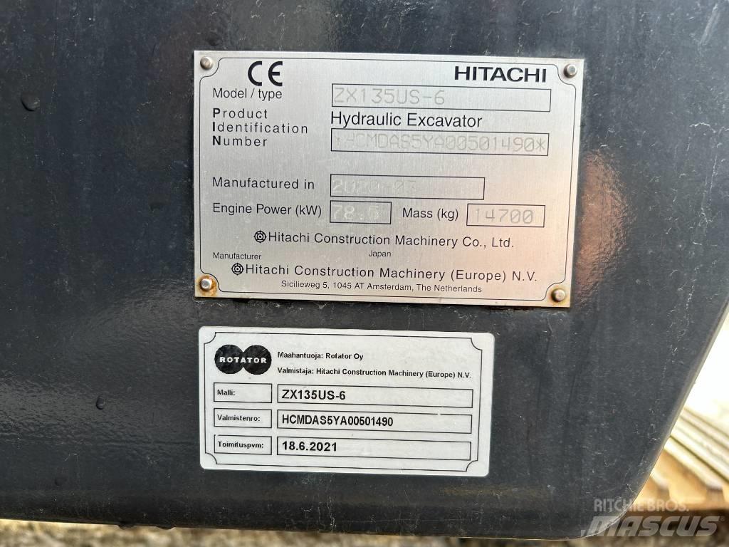 Hitachi ZX 135 US-6 Bandgrävare