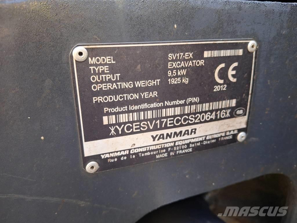 Yanmar SV 17 EX Minigrävare < 7t