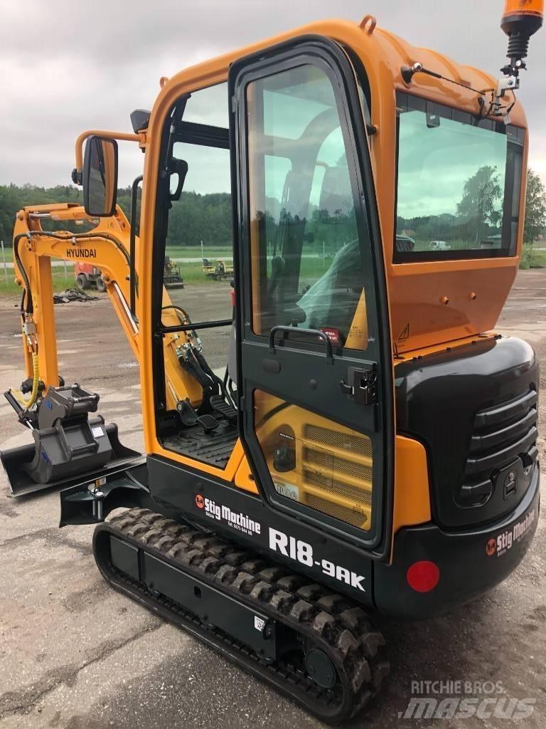 Hyundai R18 - 9AK Minigrävare < 7t