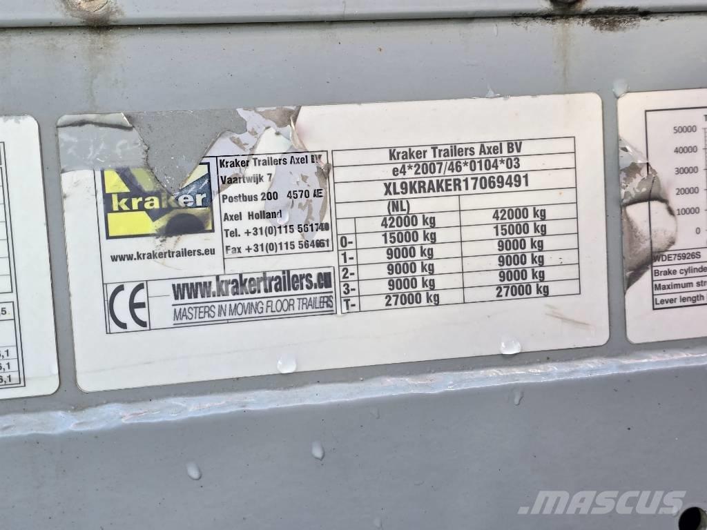 Kraker CF-200 Walking floor semitrailers
