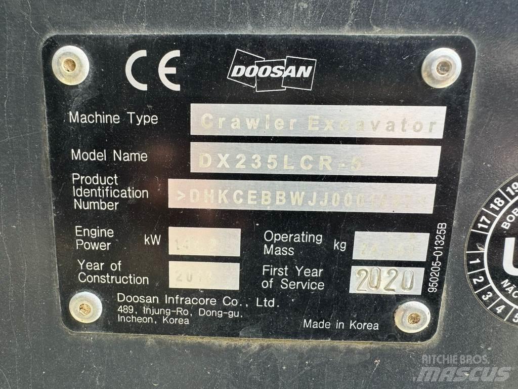 Doosan DX235LCR-5 Bandgrävare