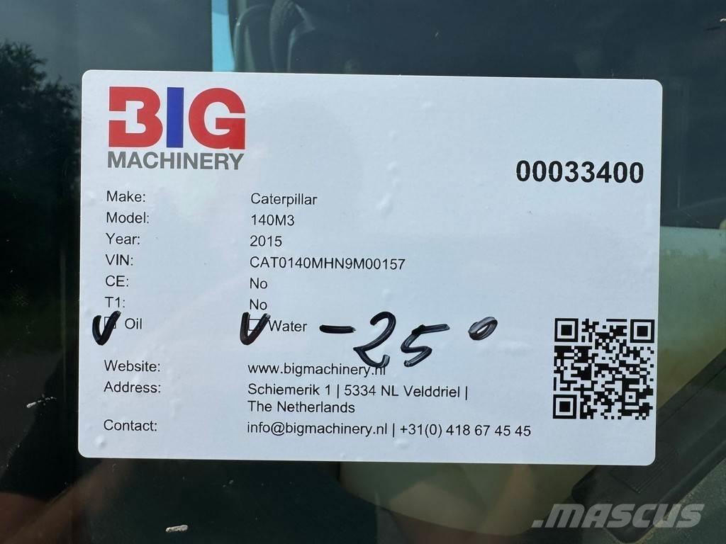 CAT 140M3 Väghyvlar