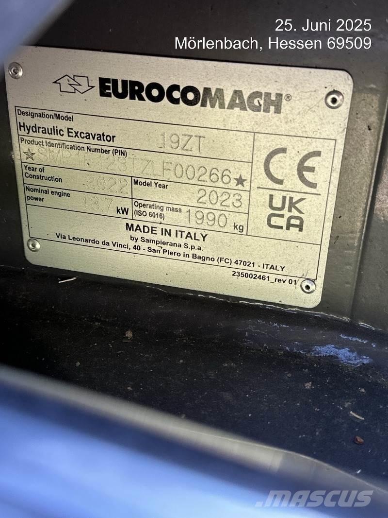Eurocomach 19ZT Minigrävare < 7t