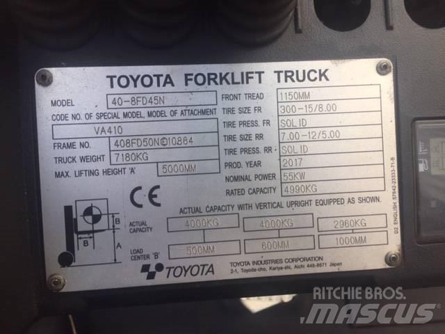 Toyota 40-8FD45N Dieselmotviktstruckar