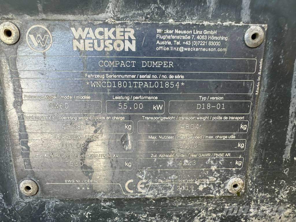 Wacker Neuson DW 60 Minidumprar