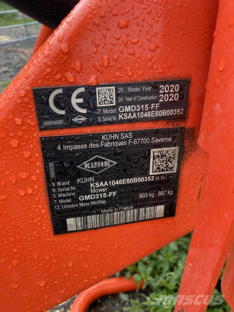 Kuhn GMD315FF Slåttermaskiner