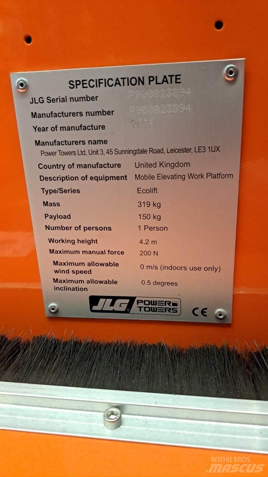 JLG Ecolift2.2 Övriga personliftar