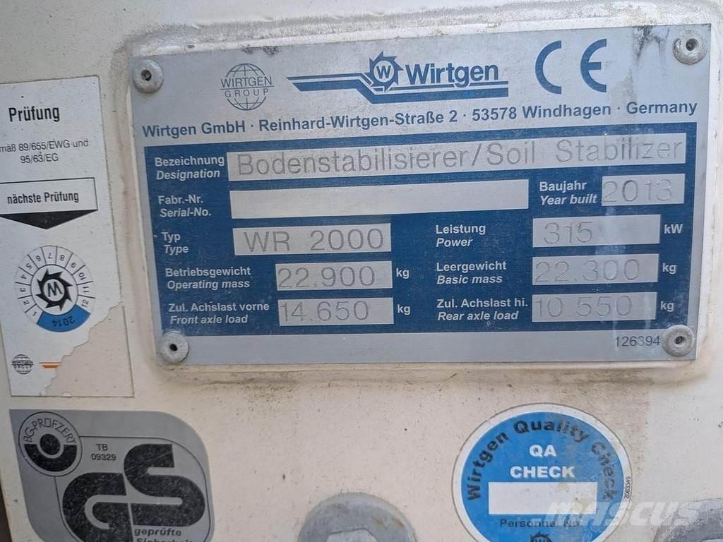 Wirtgen WR2000 Återvinningsmaskiner för asfalt