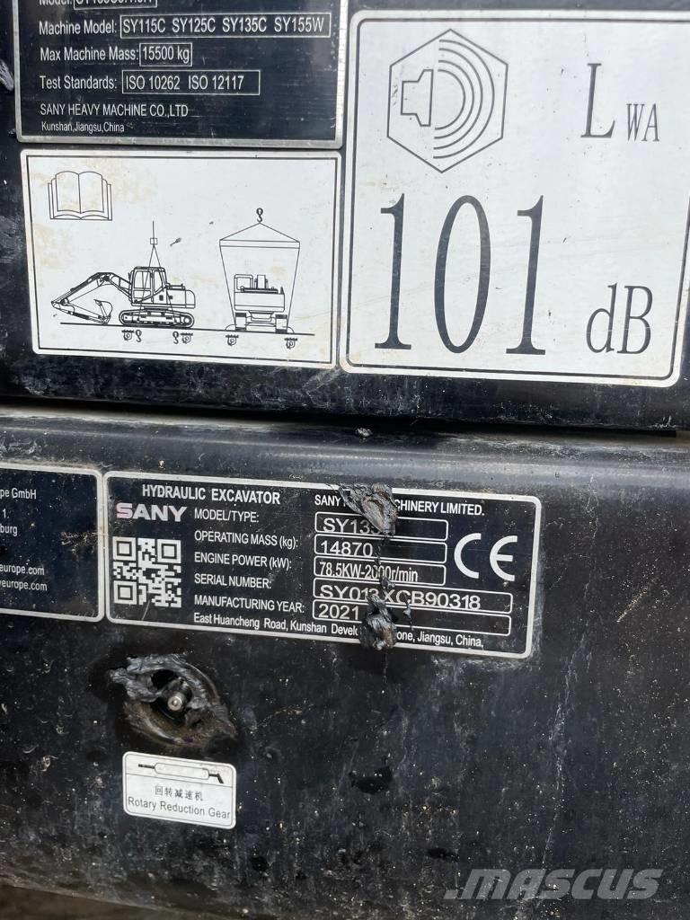 Sany SY 135 C Bandgrävare