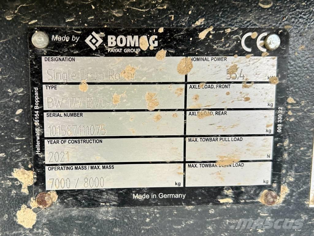 Bomag BW 177 BVC-5 Envalsvältar