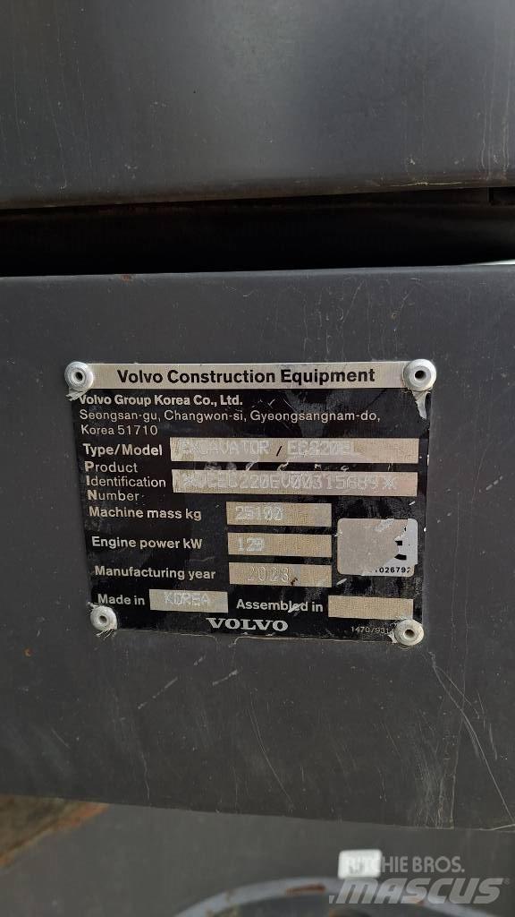 Volvo EC220E Bandgrävare