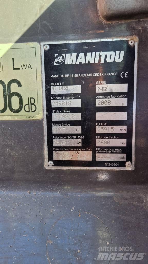 Manitou MT 1435 HSL Teleskoplastare