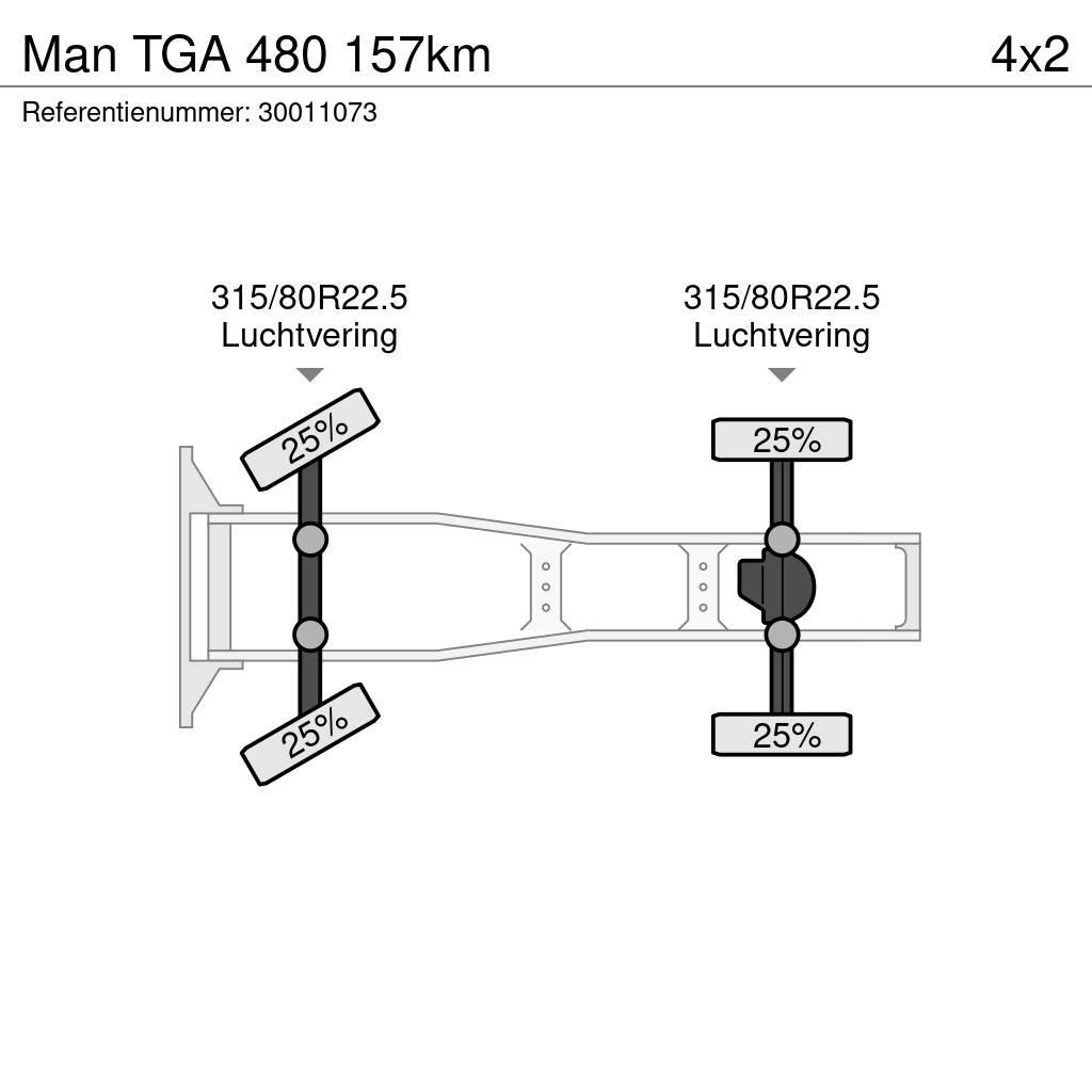 MAN TGA 480 157km Dragbilar