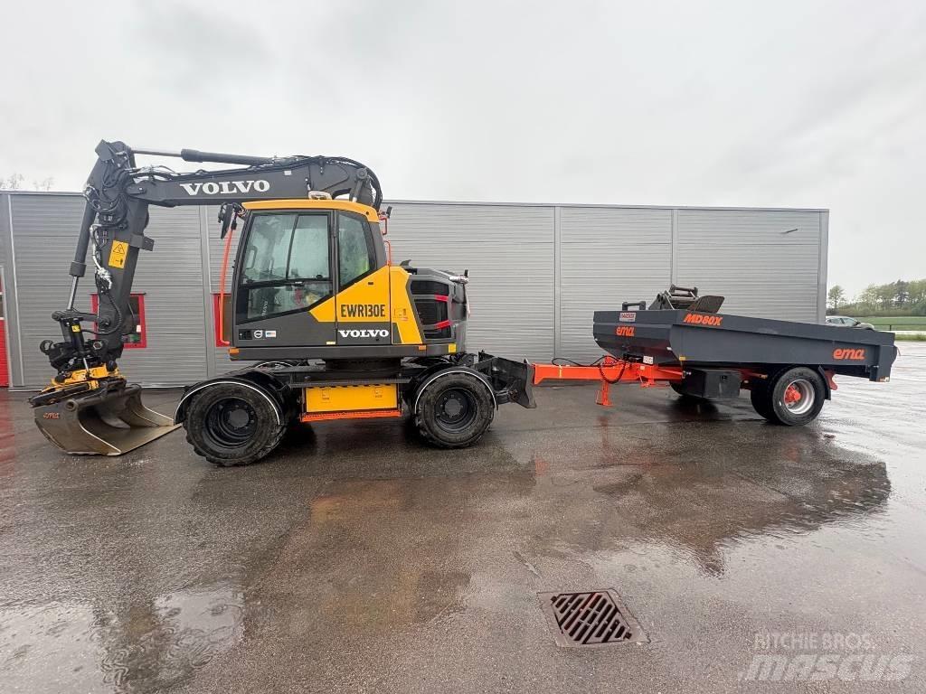 Volvo EWR130E + Kärra Hjulgrävare